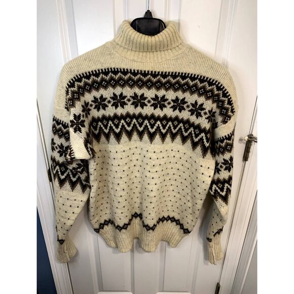 Vintage Other - Vintage BS Scandinavian Design Nordic Wool Turtleneck Sweater Size 56/XXL